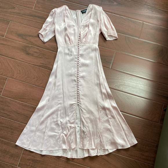 The Kooples Dresses & Skirts - The Kooples Floral Jacquard Blush Midi Dress